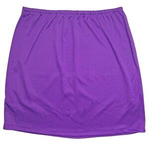 Purple Mini Skirt Stretch 1980s Retro Costume Accessory Halloween